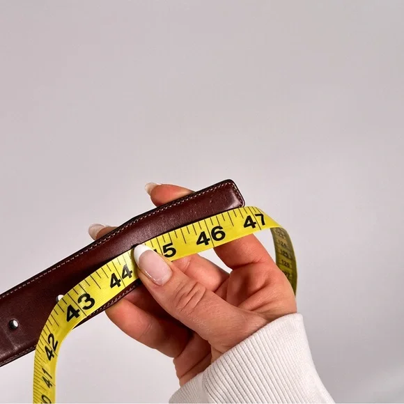 Trafalgar Men’s Dress Belt Easton Cortina Leather Brown Size 40 - Picture 14 of 15